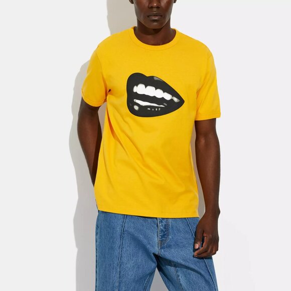 💋Coach X Tom Wesselmann T Shirt In Organic Cotton - Picture 1 of 10